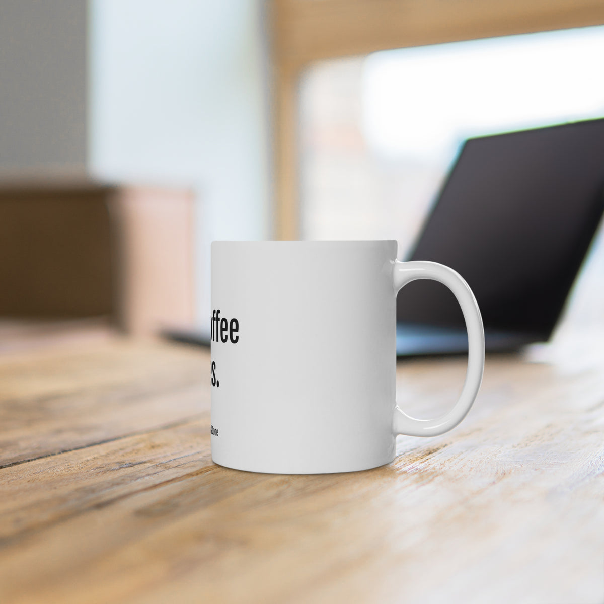 Ceramic Mug — "Fuelled by Coffee and Dad Jokes." Funny Office Coffee Mug, Gift for Coworkers & Friends