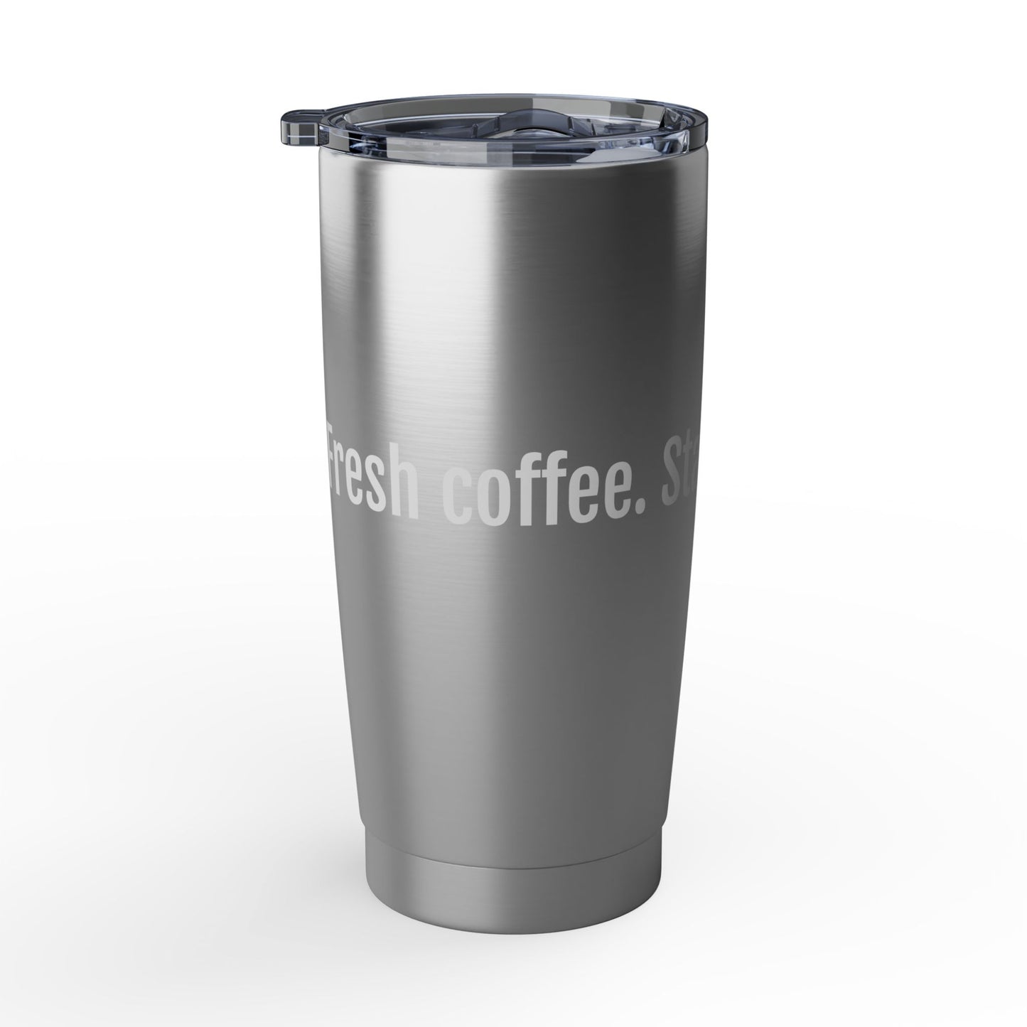 Fresh Coffe. Stale Jokes - Vagabond 20oz Travel Tumbler — Rugged Insulated Coffee Cup for Dads