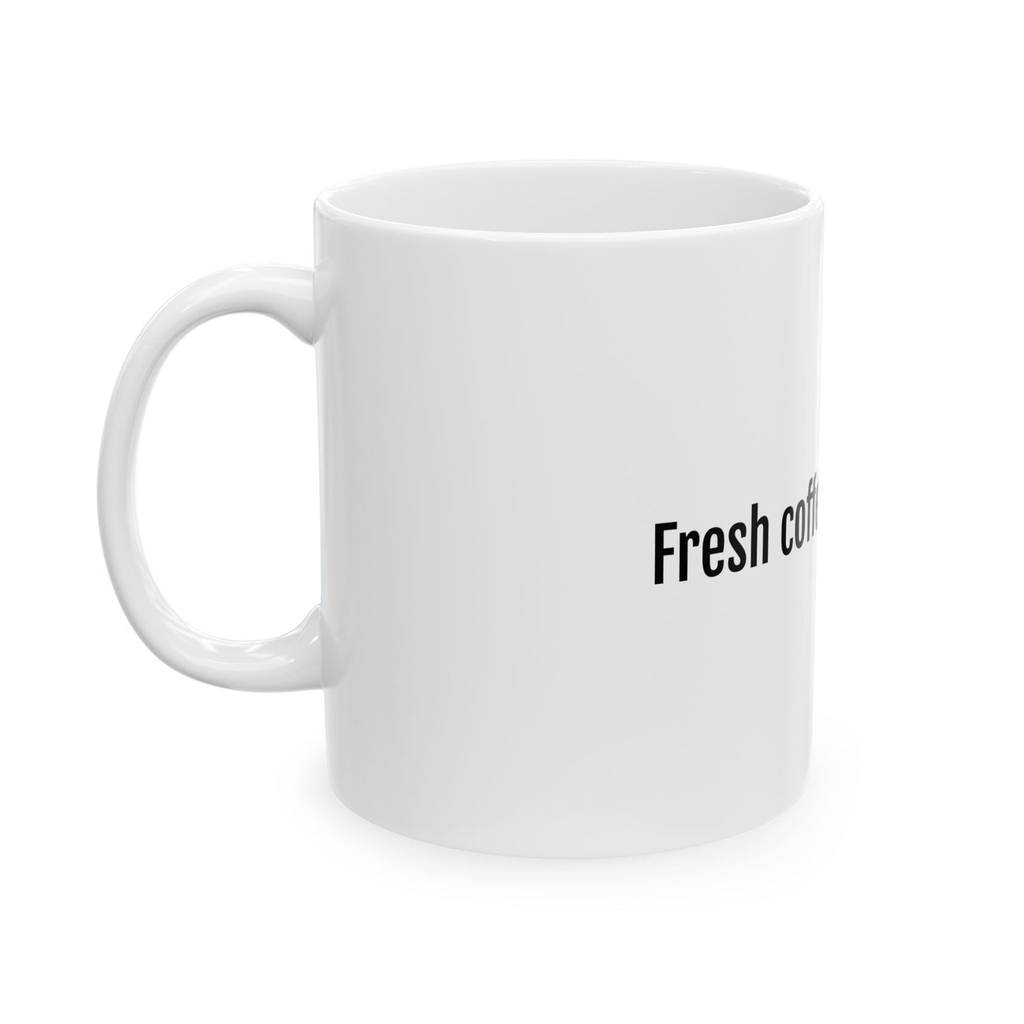 Fresh coffee. Stale jokes mug | Ceramic coffee mug 11oz 15oz
