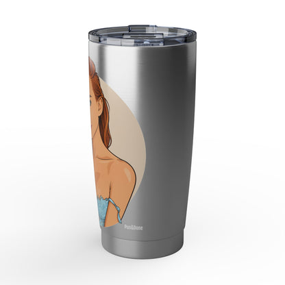 Redhead Pinup - Vagabond 20oz Travel Tumbler — Rugged Insulated Coffee Cup for Dads