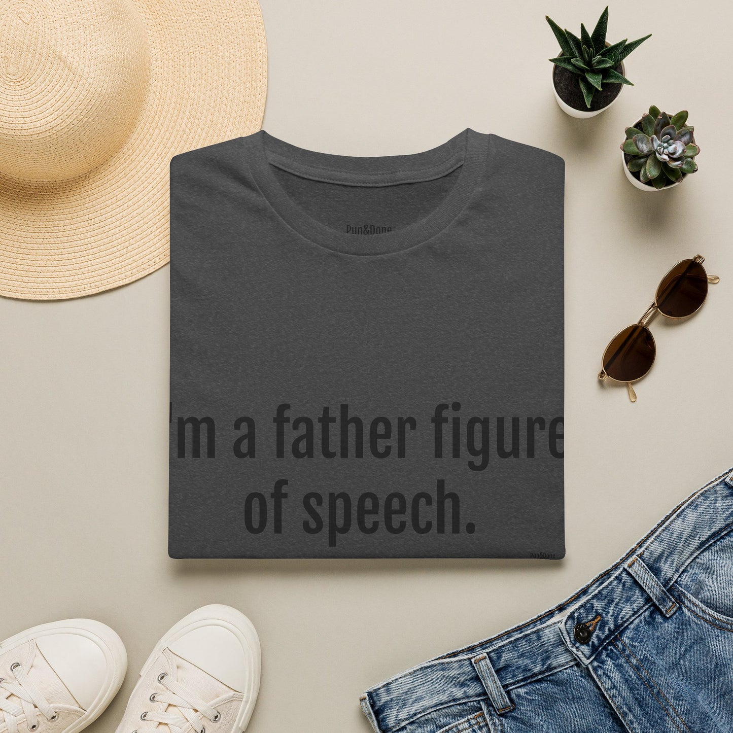 Dad T-Shirt — "I'm a Father Figure of Speech" Funny Father's Day Tee