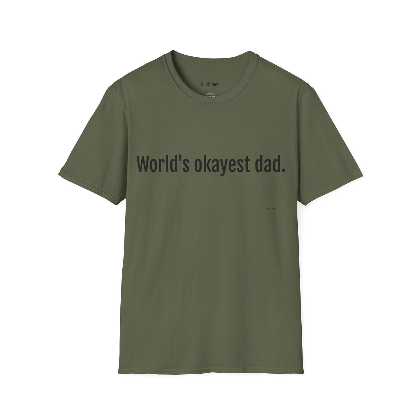 Dad T-Shirt — "World's Okayest Dad" Funny Father's Day Tee