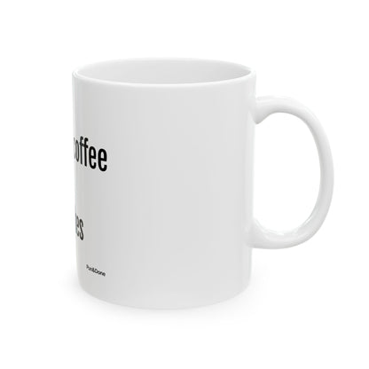 Fueled by Coffee & Dad Jokes Mug | Ceramic Coffee Cup, 11oz 15oz