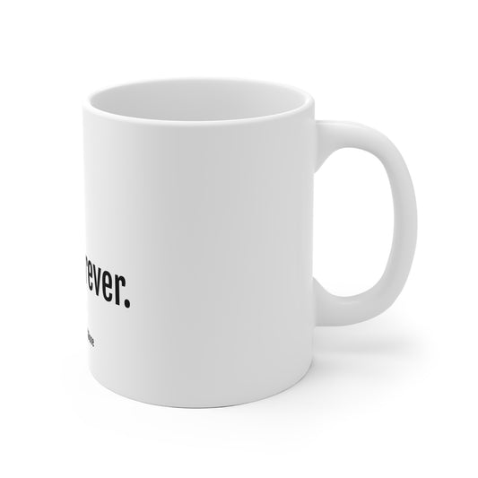 Ceramic Mug — "Coffee First. Dad Jokes Forever." Funny Office Coffee Mug, Gift for Coworkers & Friends